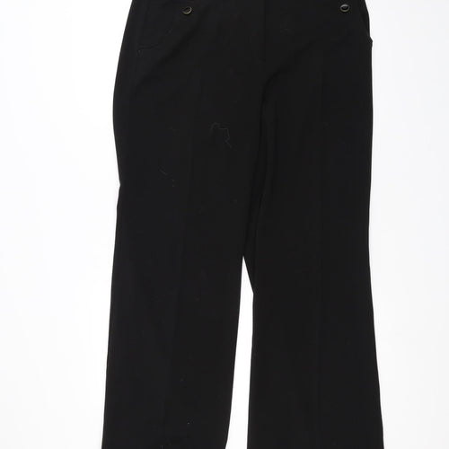 Preworn Womens Black   Trousers  Size 16 L29 in
