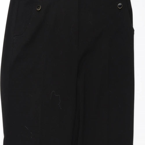 Preworn Womens Black   Trousers  Size 16 L29 in