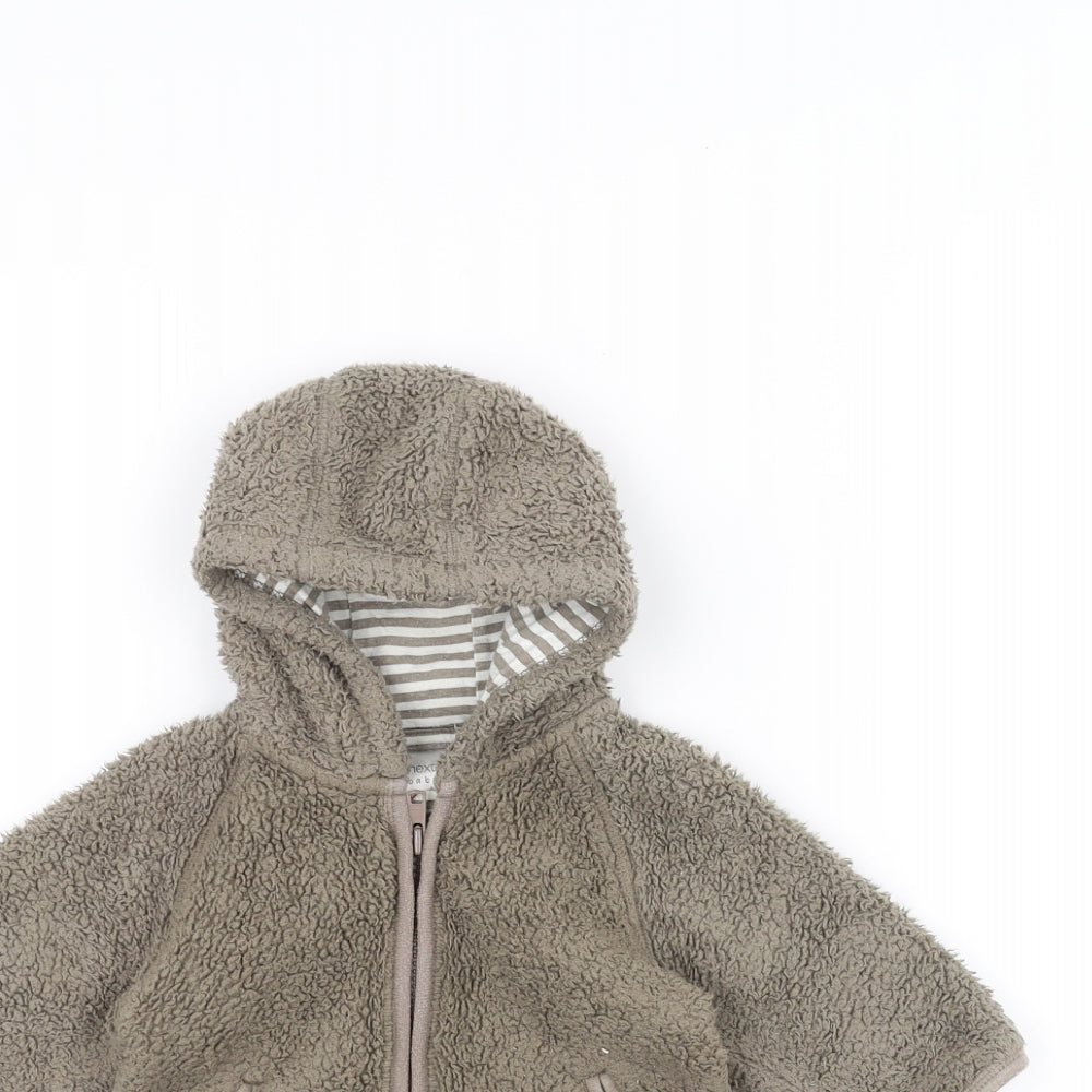 NEXT Baby Brown   Jacket  Size 3-6 Months  - Hooded