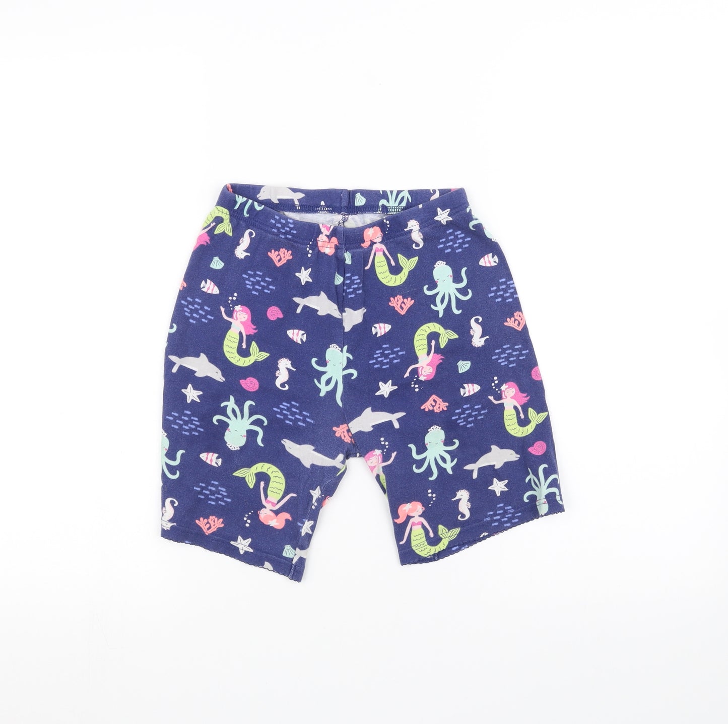 George Girls Blue   Sweat Shorts Size 12 Years - Mermaid