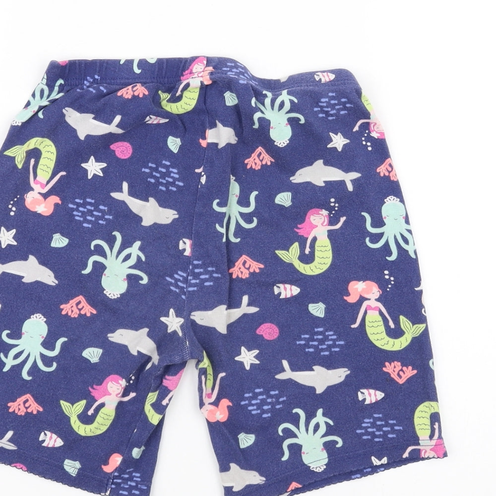 George Girls Blue   Sweat Shorts Size 12 Years - Mermaid