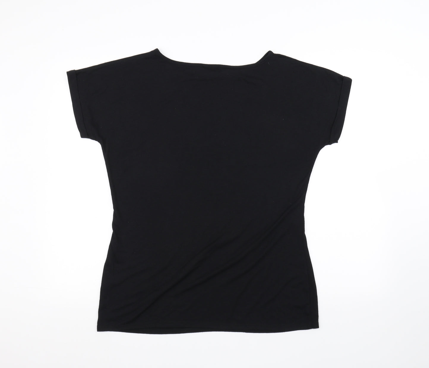 George Womens Black   Basic T-Shirt Size 16
