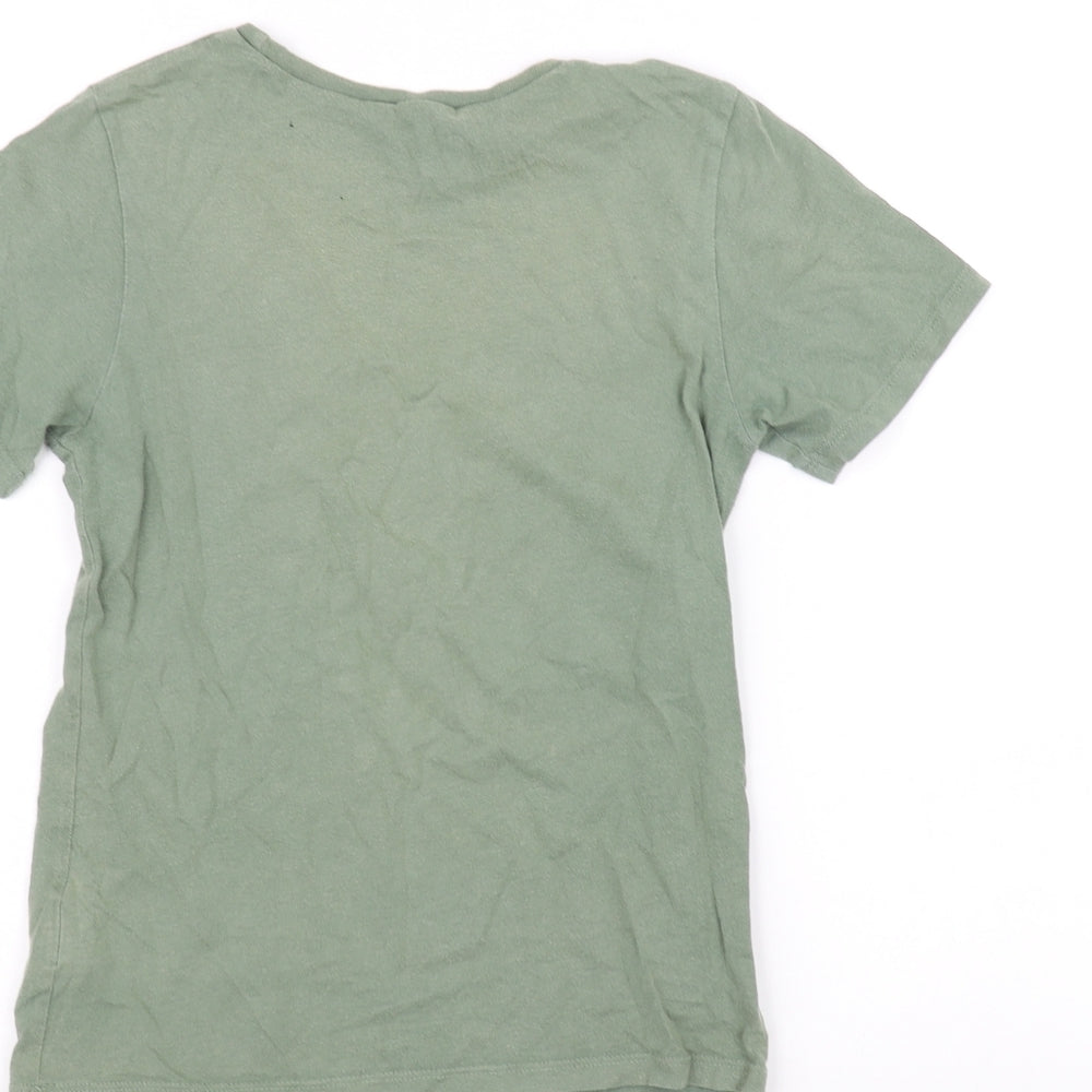 H&M Boys Green   Basic T-Shirt Size 9-10 Years