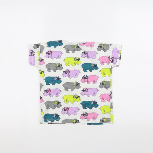 NEXT Girls White   Basic T-Shirt Size 4-5 Years  - Hippo