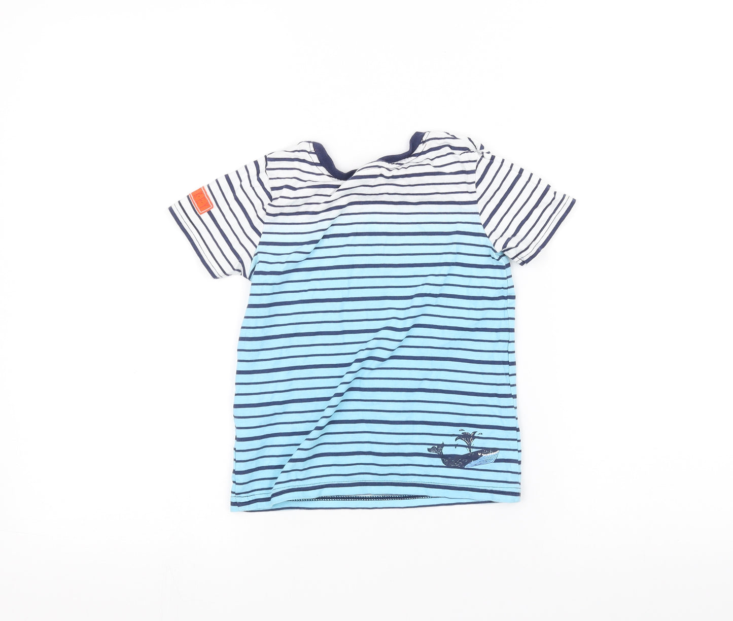 George Boys Blue Striped  Basic T-Shirt Size 3-4 Years  - Disney