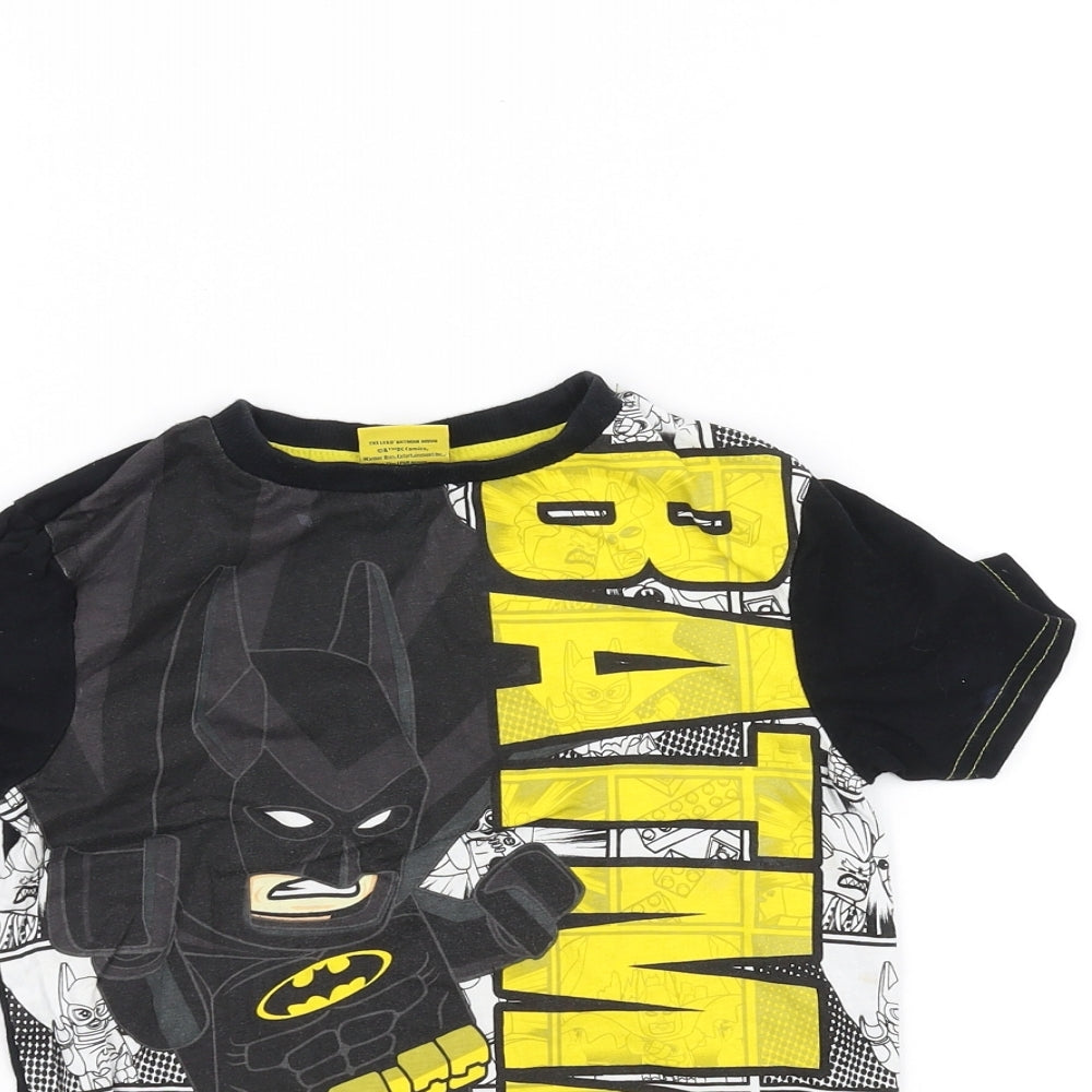 George Boys Black   Basic T-Shirt Size 4-5 Years  - Batman