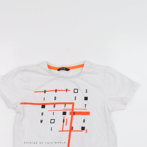 George Boys White   Basic T-Shirt Size 8-9 Years
