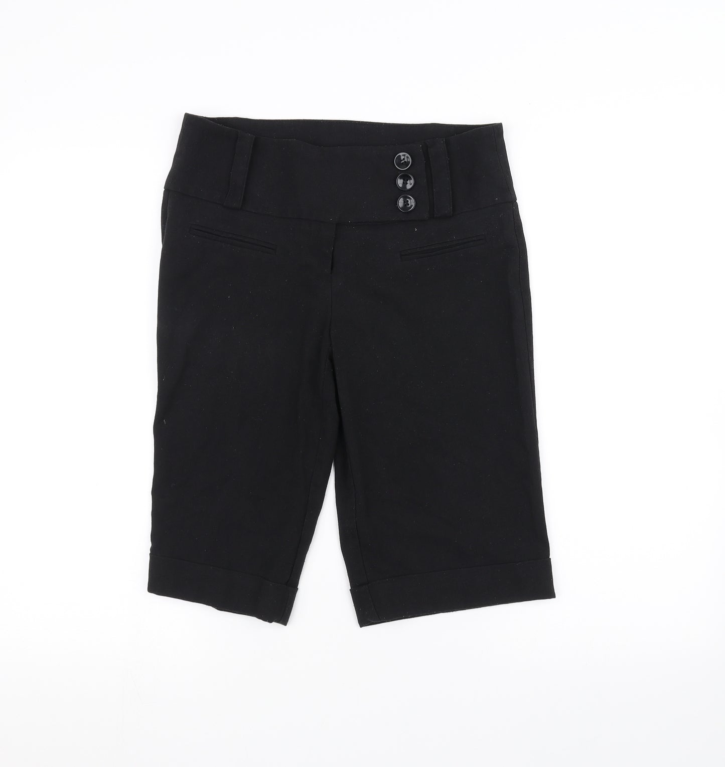 Bay Womens Black   Chino Shorts Size 8