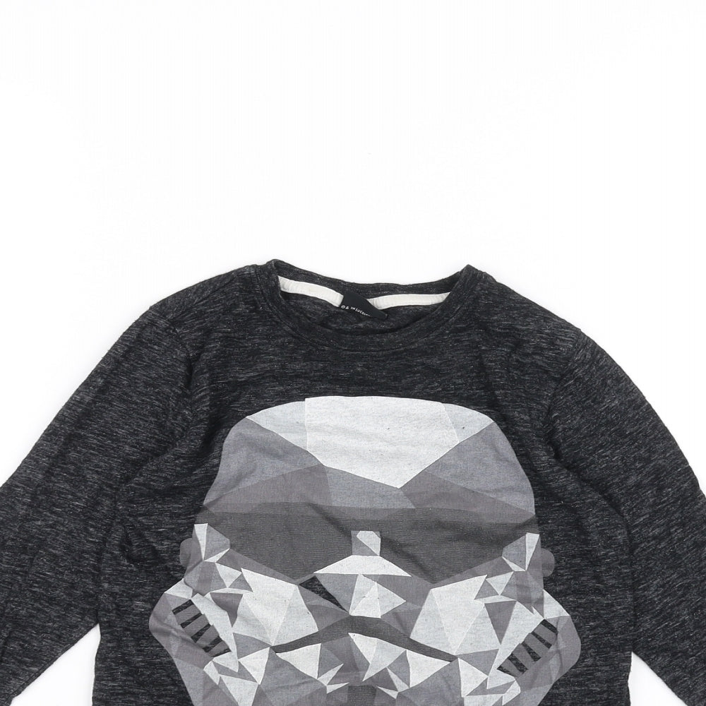 NEXT Boys Black   Basic T-Shirt Size 5 Years  - STAR WARS