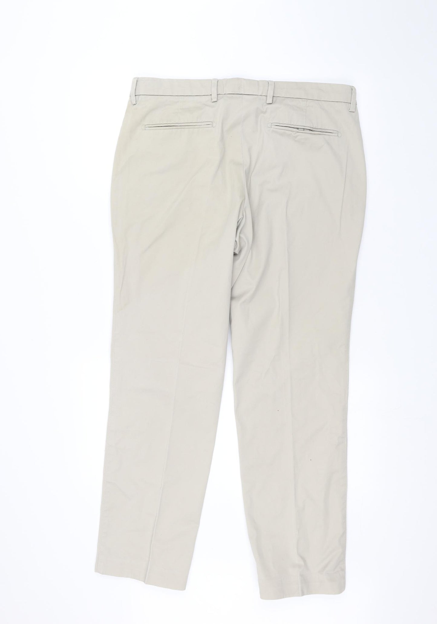 Marks and Spencer Mens Beige   Dress Pants Trousers Size 34 L29 in