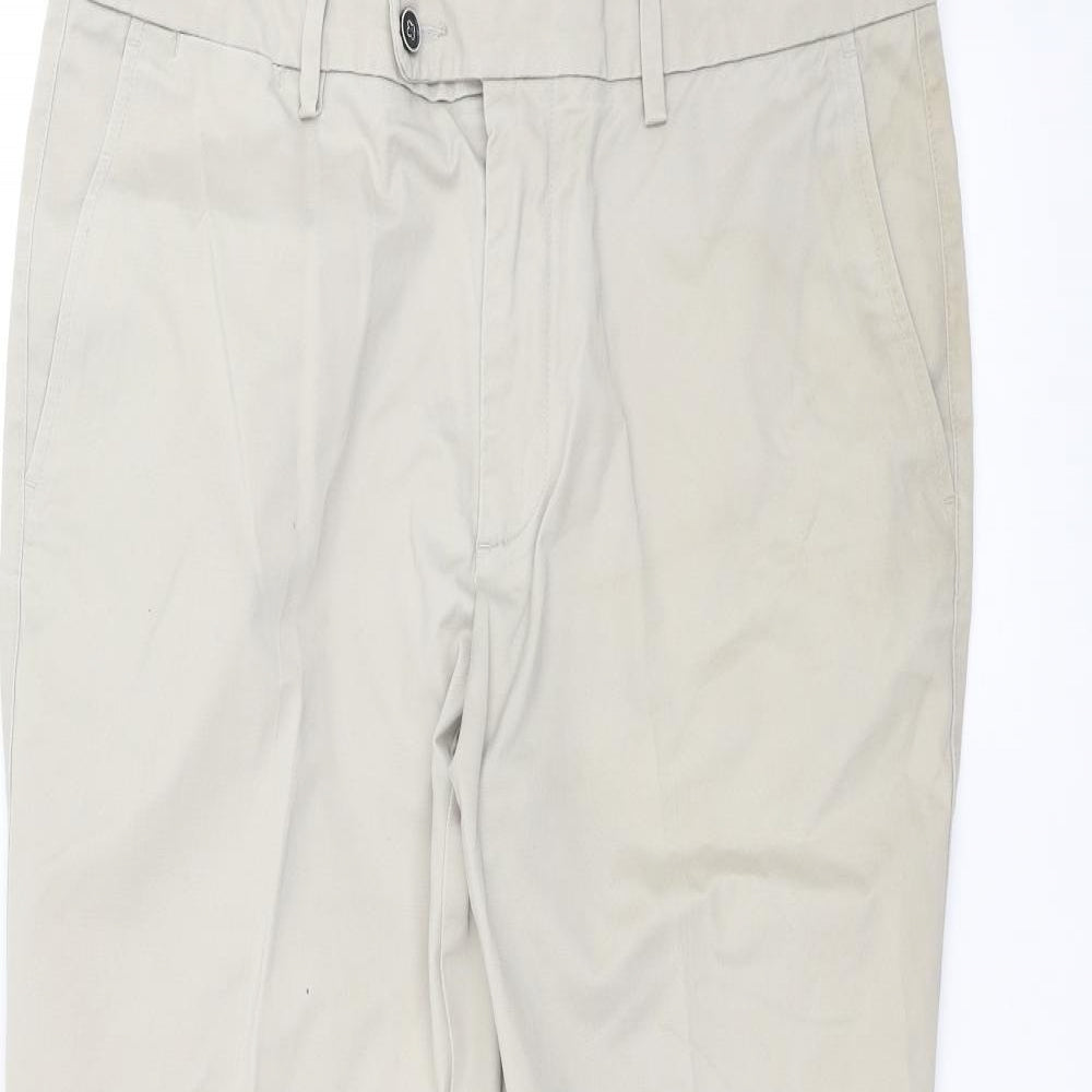 Marks and Spencer Mens Beige   Dress Pants Trousers Size 34 L29 in