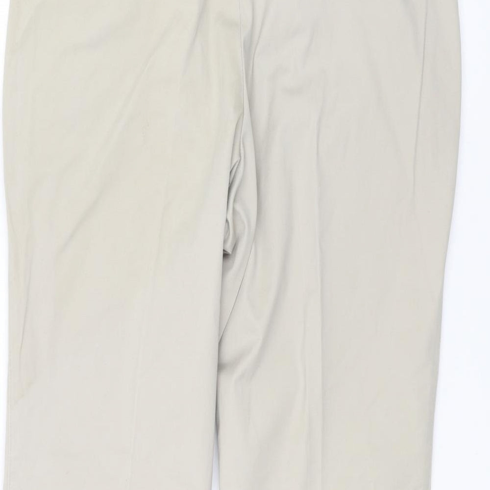 Marks and Spencer Mens Beige   Dress Pants Trousers Size 34 L29 in