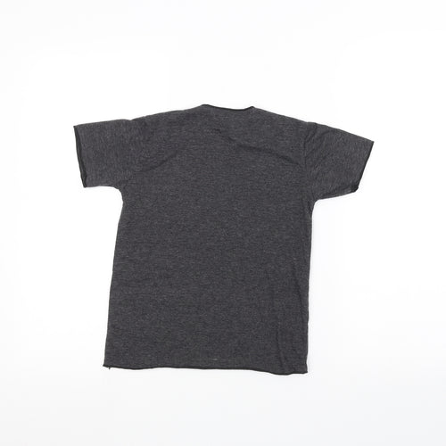 K-Kone Girls Black   Basic T-Shirt Size 8 Years  - elephant
