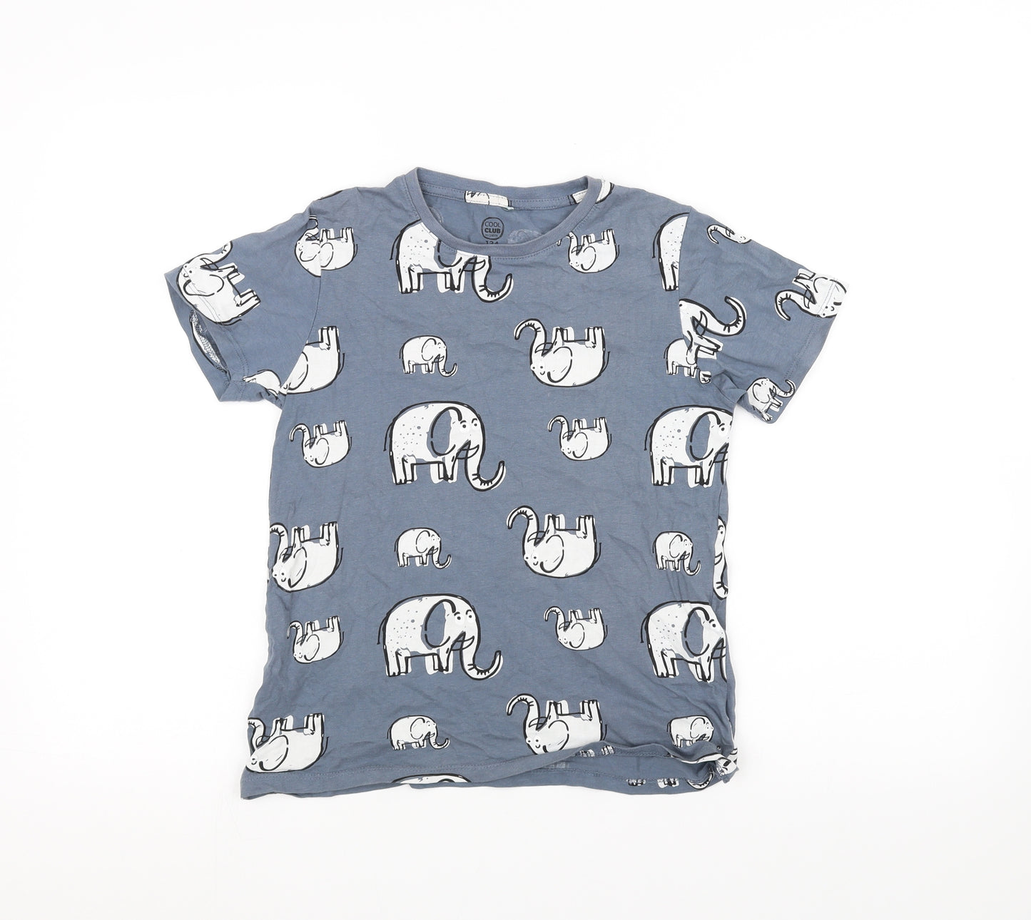 cool club Boys Blue   Basic T-Shirt Size 9 Years  - Elephants
