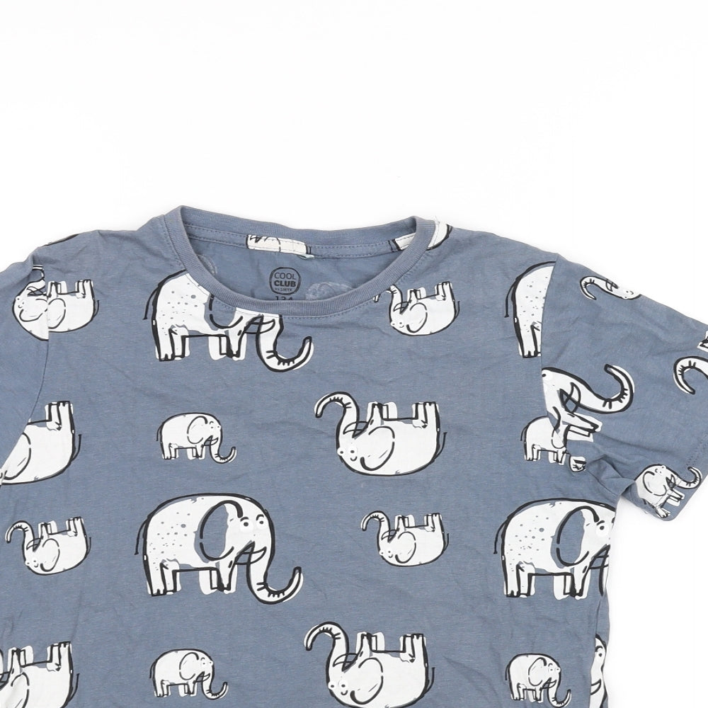 cool club Boys Blue   Basic T-Shirt Size 9 Years  - Elephants