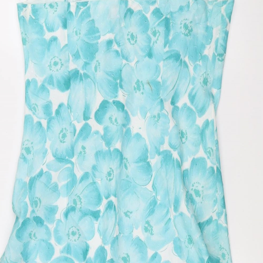 Per Una Womens White Floral  A-Line  Size 18