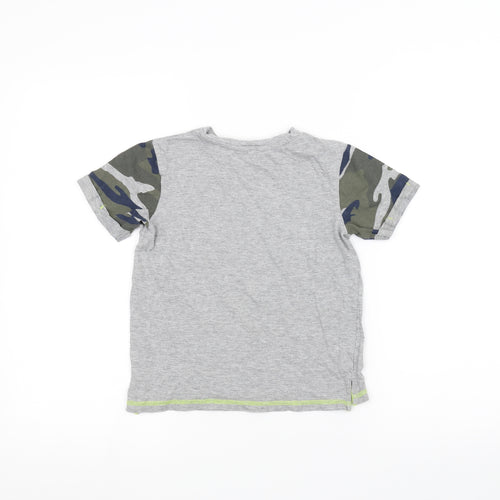 George Boys Grey   Basic T-Shirt Size 7-8 Years