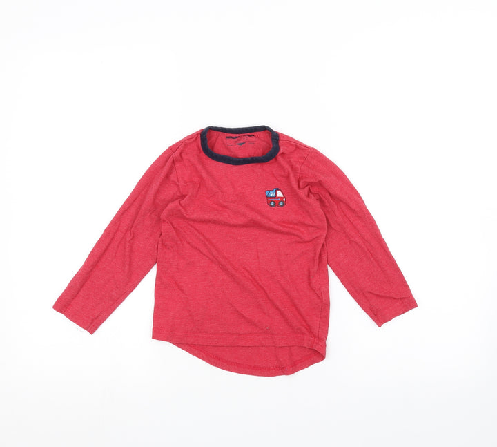 NEXT Boys Red Basic T-Shirt Size 4 Years