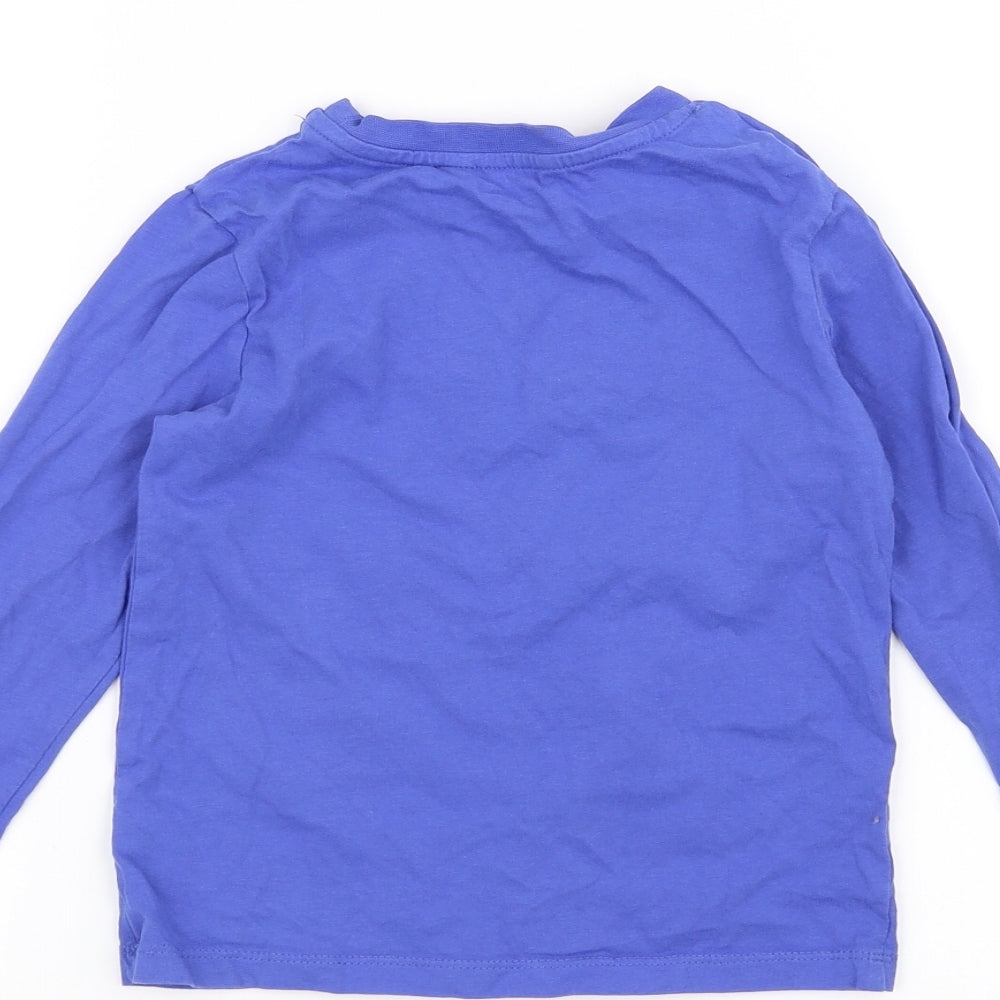 George Boys Blue   Basic T-Shirt Size 4-5 Years  - Giraffe