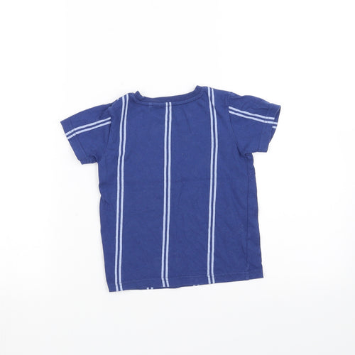 NEXT Boys Blue Striped  Basic T-Shirt Size 3 Years