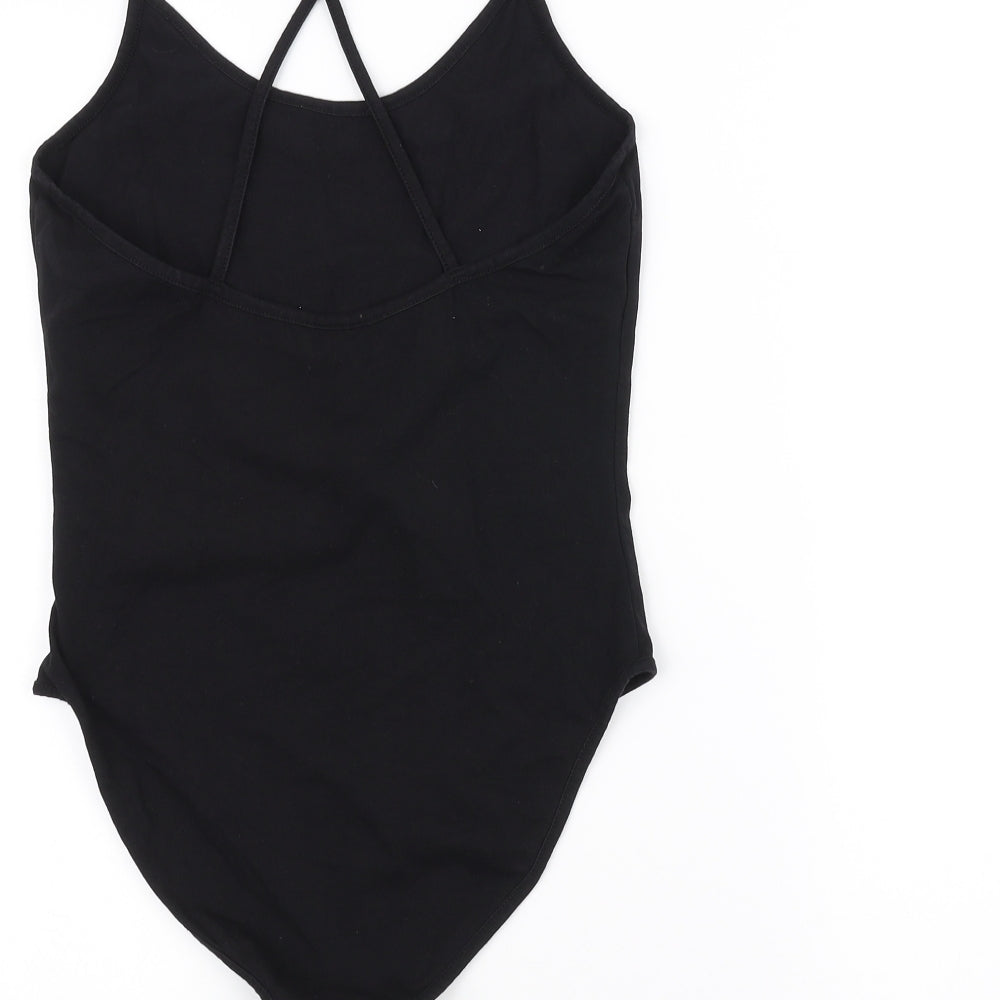 Topshop Womens Black   Basic T-Shirt Size 10