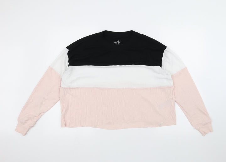 Hollister Womens Pink Pullover Jumper Size S