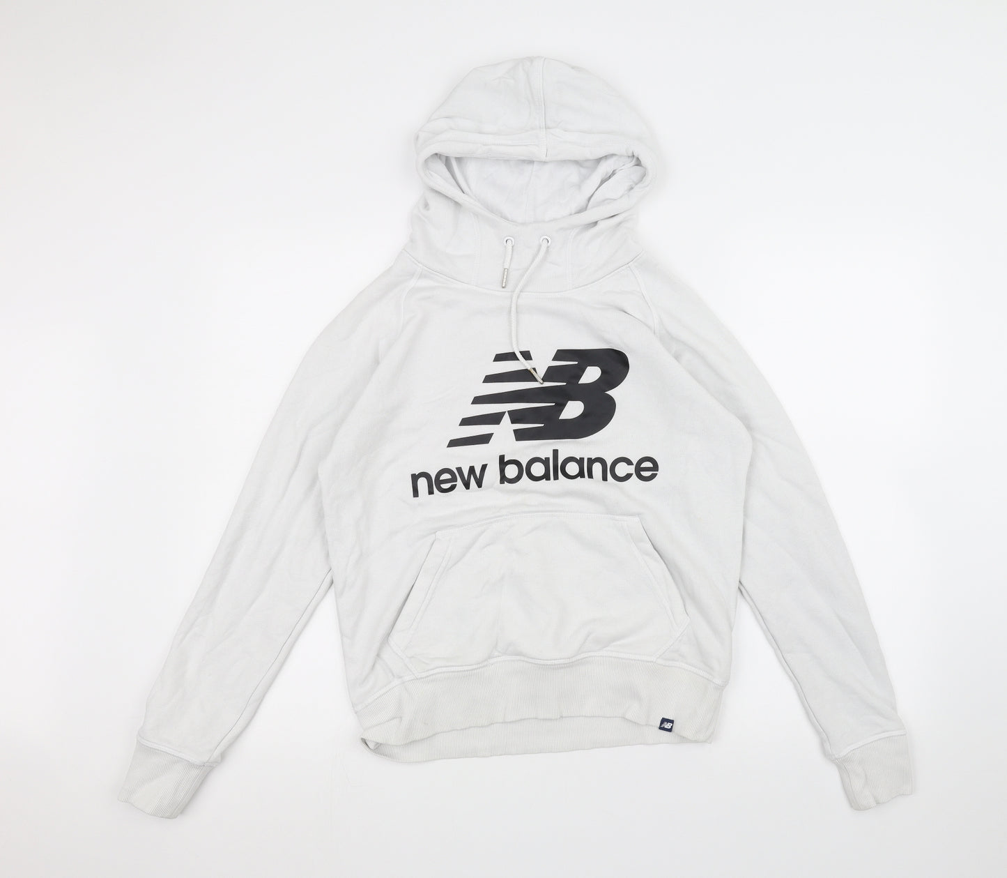 New Balance Mens White   Pullover Hoodie Size S