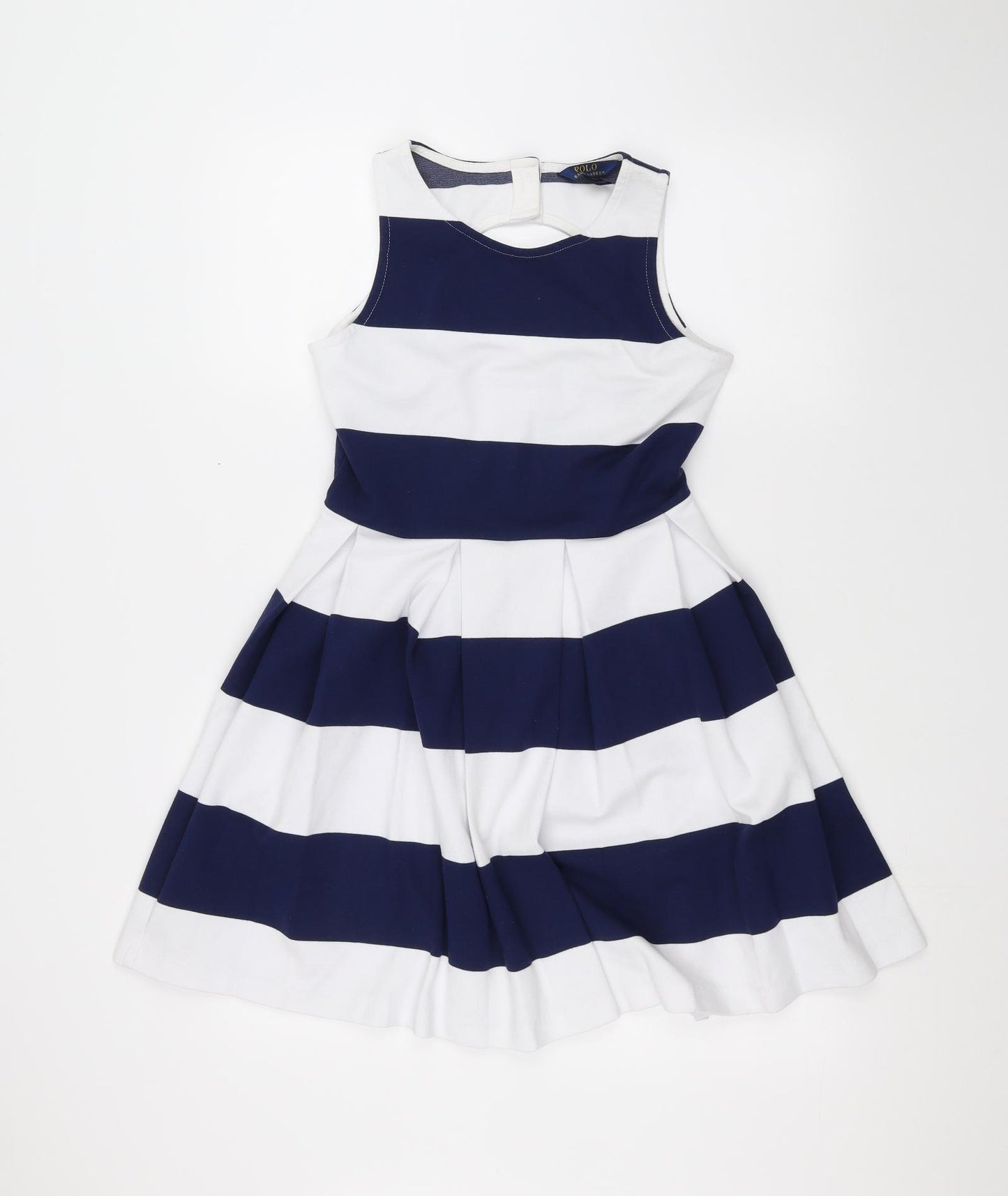 Polo Ralph Lauren Womens White Striped  A-Line  Size XL