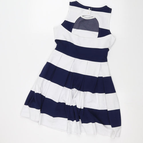 Polo Ralph Lauren Womens White Striped  A-Line  Size XL