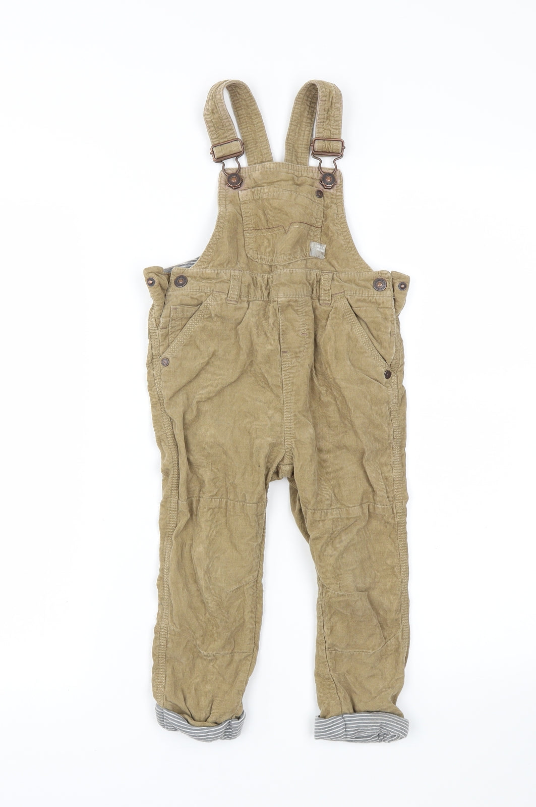 NEXT Boys Brown   Dungarees Trousers Size 2-3 Years