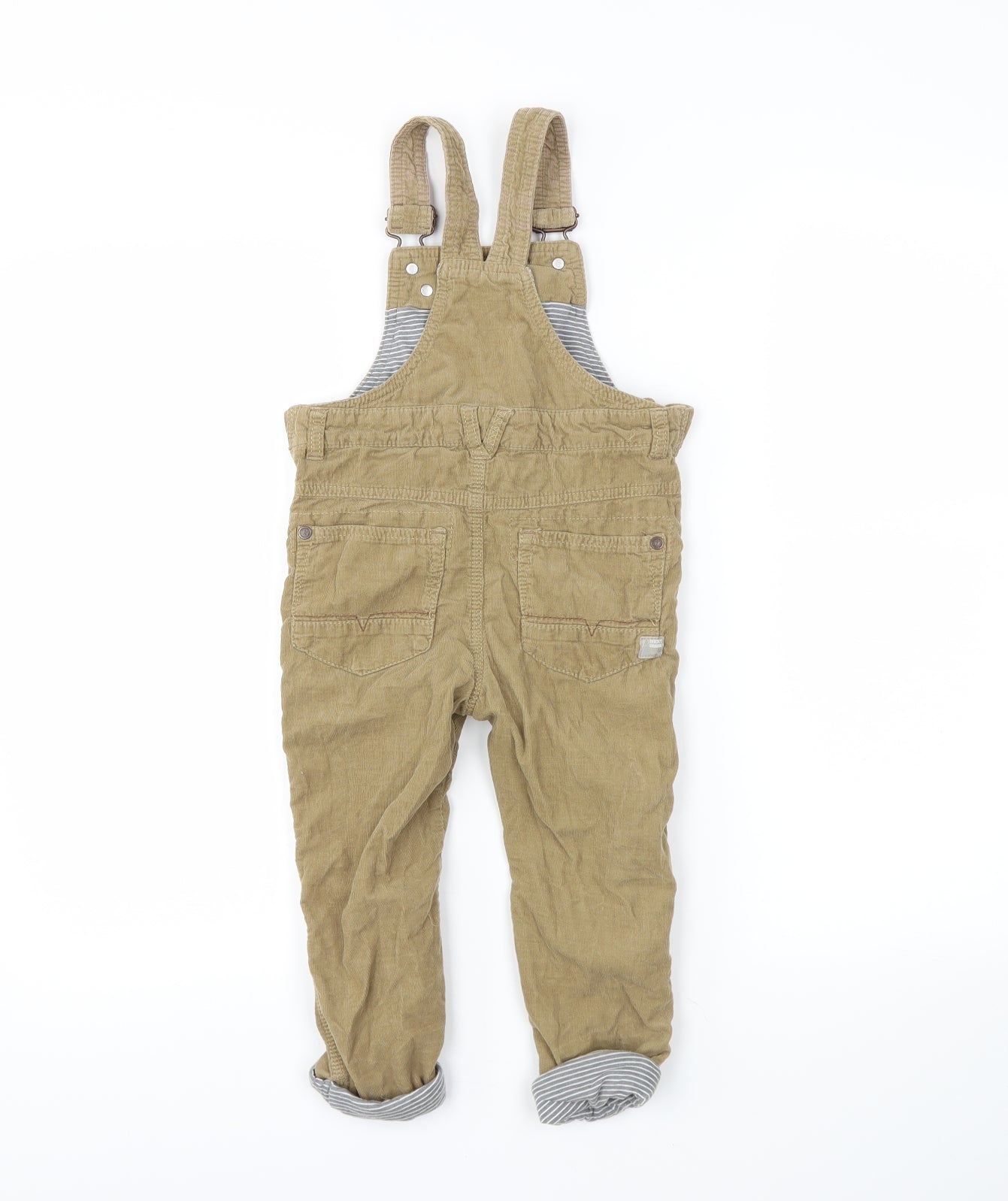 NEXT Boys Brown   Dungarees Trousers Size 2-3 Years