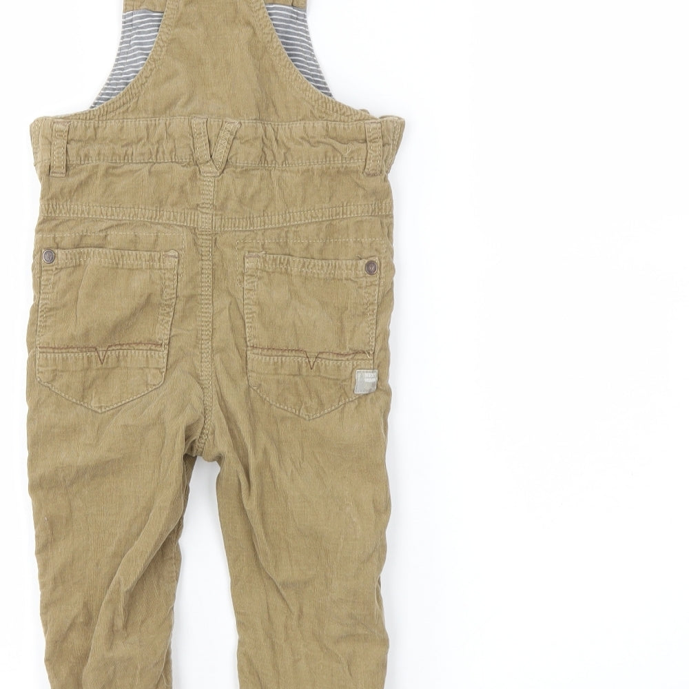 NEXT Boys Brown   Dungarees Trousers Size 2-3 Years