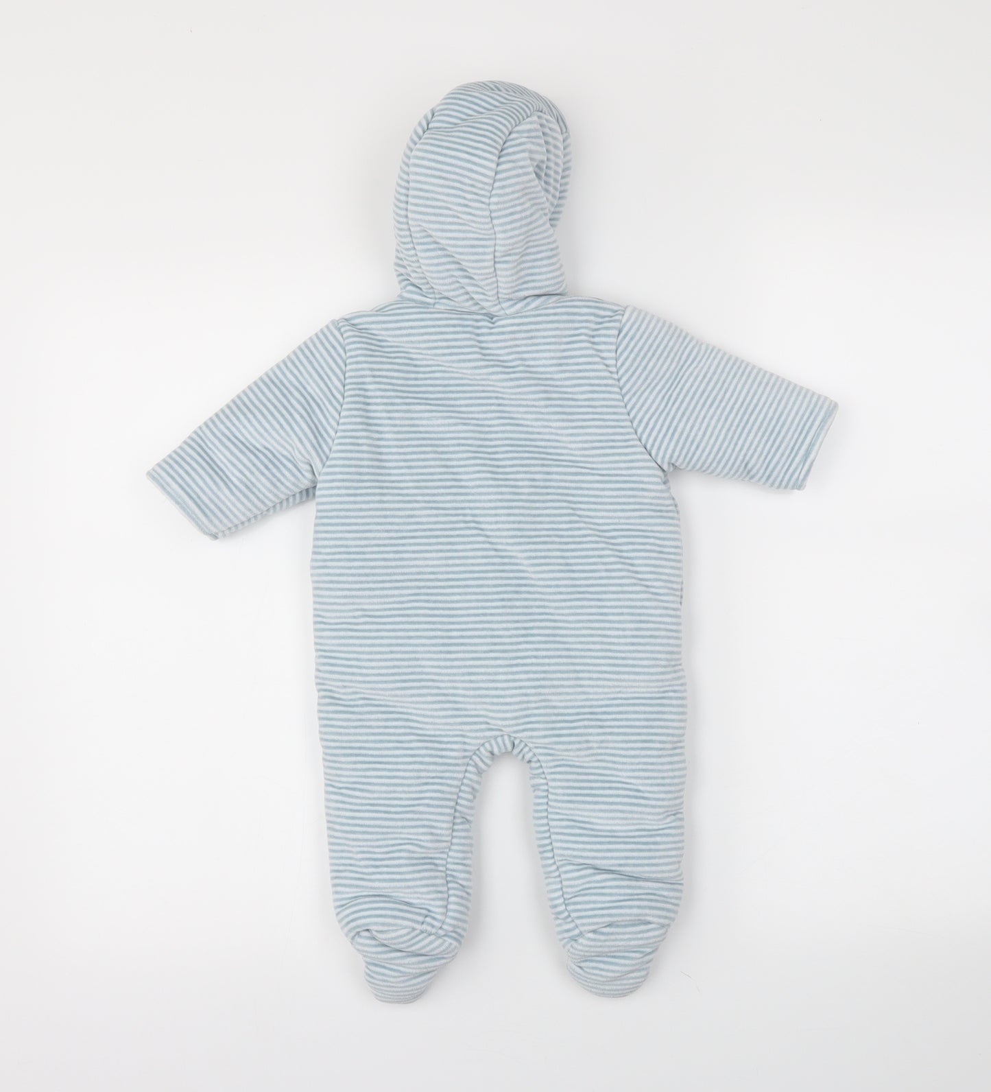 NEXT Baby Blue Striped  Coverall One-Piece Size 0-3 Months