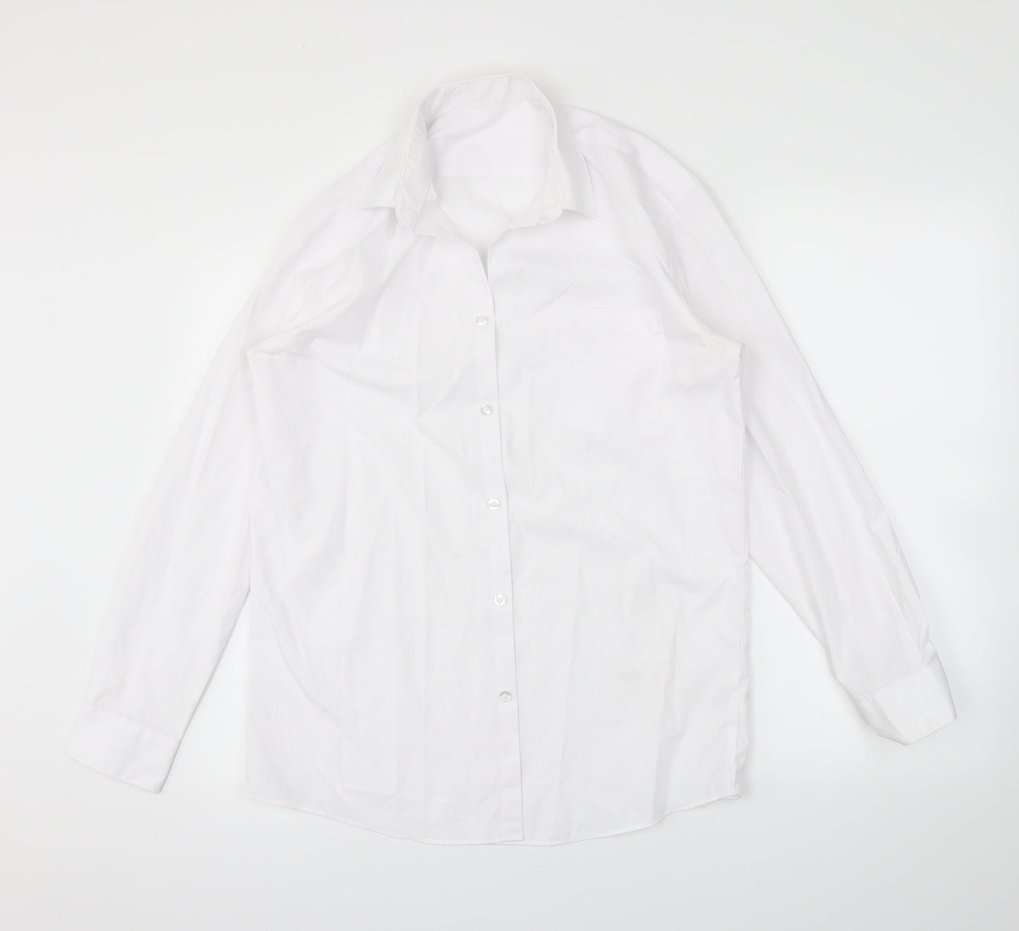 George Boys White   Basic Button-Up Size 15-16 Years