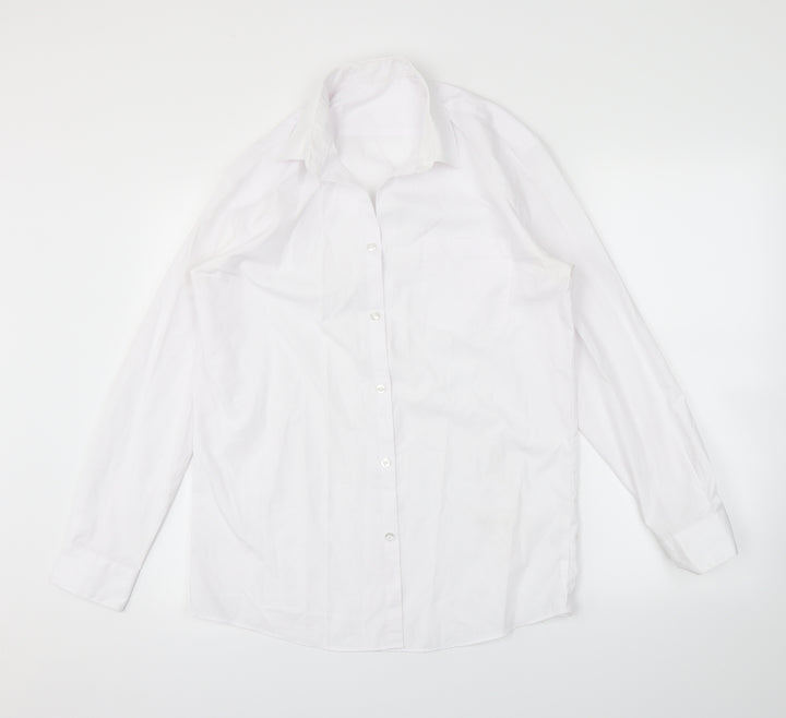 George Boys White   Basic Button-Up Size 15-16 Years