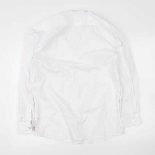 George Boys White   Basic Button-Up Size 15-16 Years