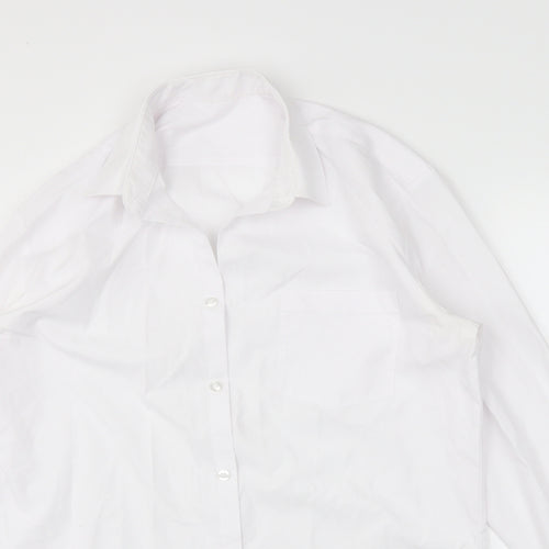 George Boys White   Basic Button-Up Size 15-16 Years