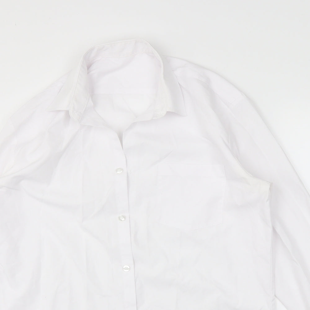 George Boys White   Basic Button-Up Size 15-16 Years