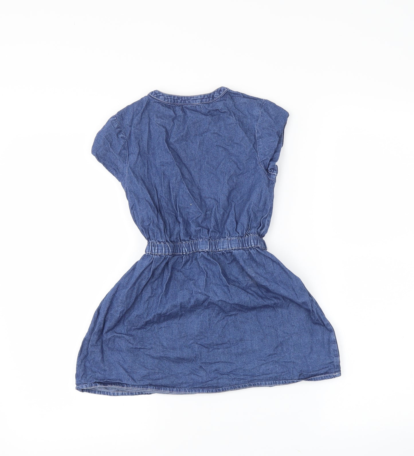 bluzoo Girls Blue  Denim Shirt Dress  Size 8 Years