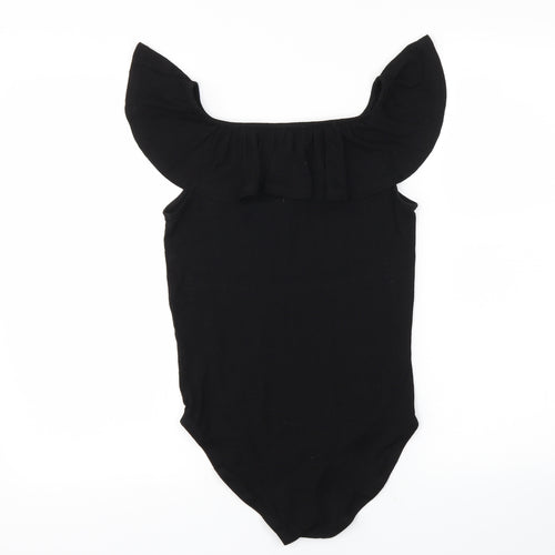 river islamd Girls Black   Bodysuit One-Piece Size 11-12 Years