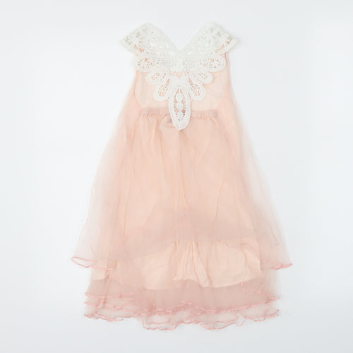 catpapa Girls Pink   Tutu Dress  Size 3-6 Months