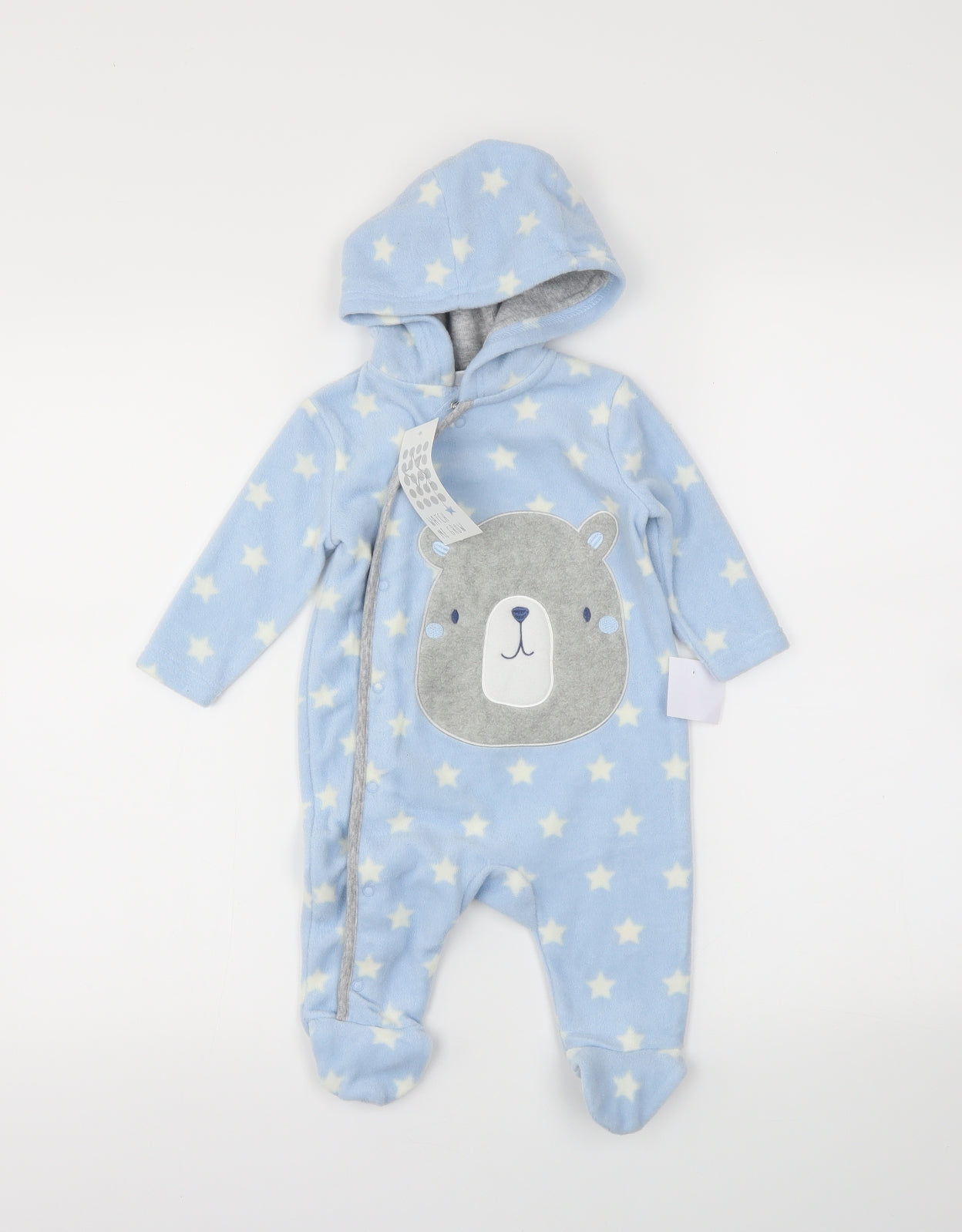 WATCH ME GROW Boys Blue   Coverall One-Piece Size 3-6 Months