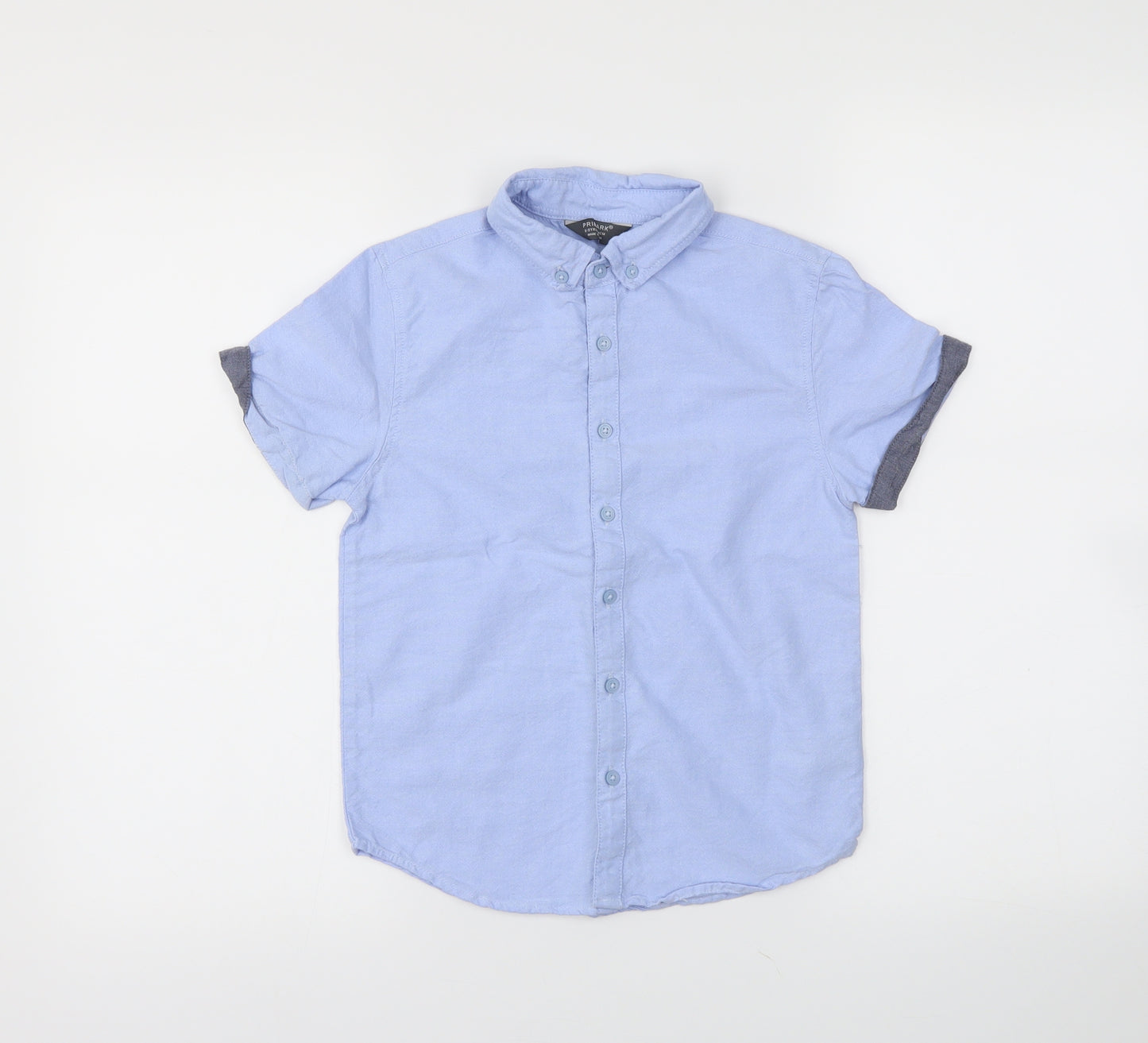 Primark Boys Blue   Basic Button-Up Size 8-9 Years