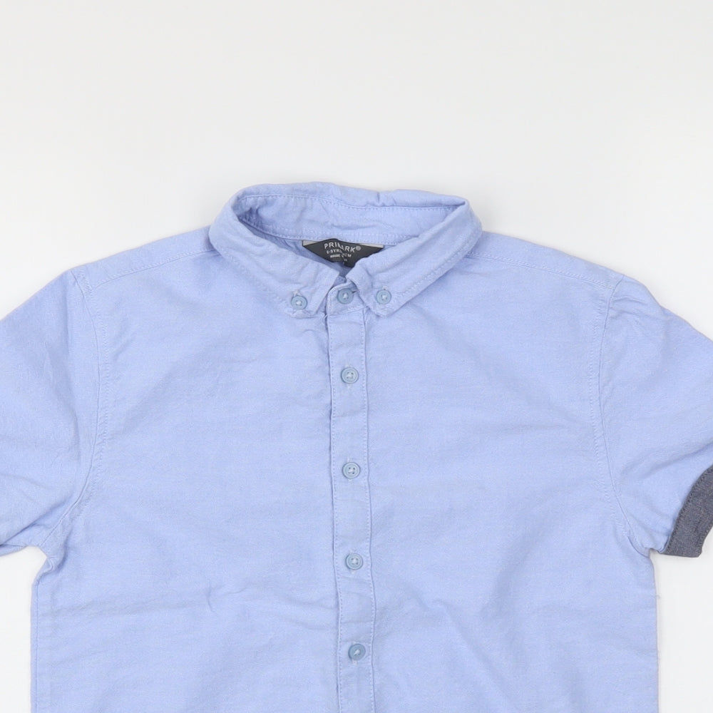 Primark Boys Blue   Basic Button-Up Size 8-9 Years
