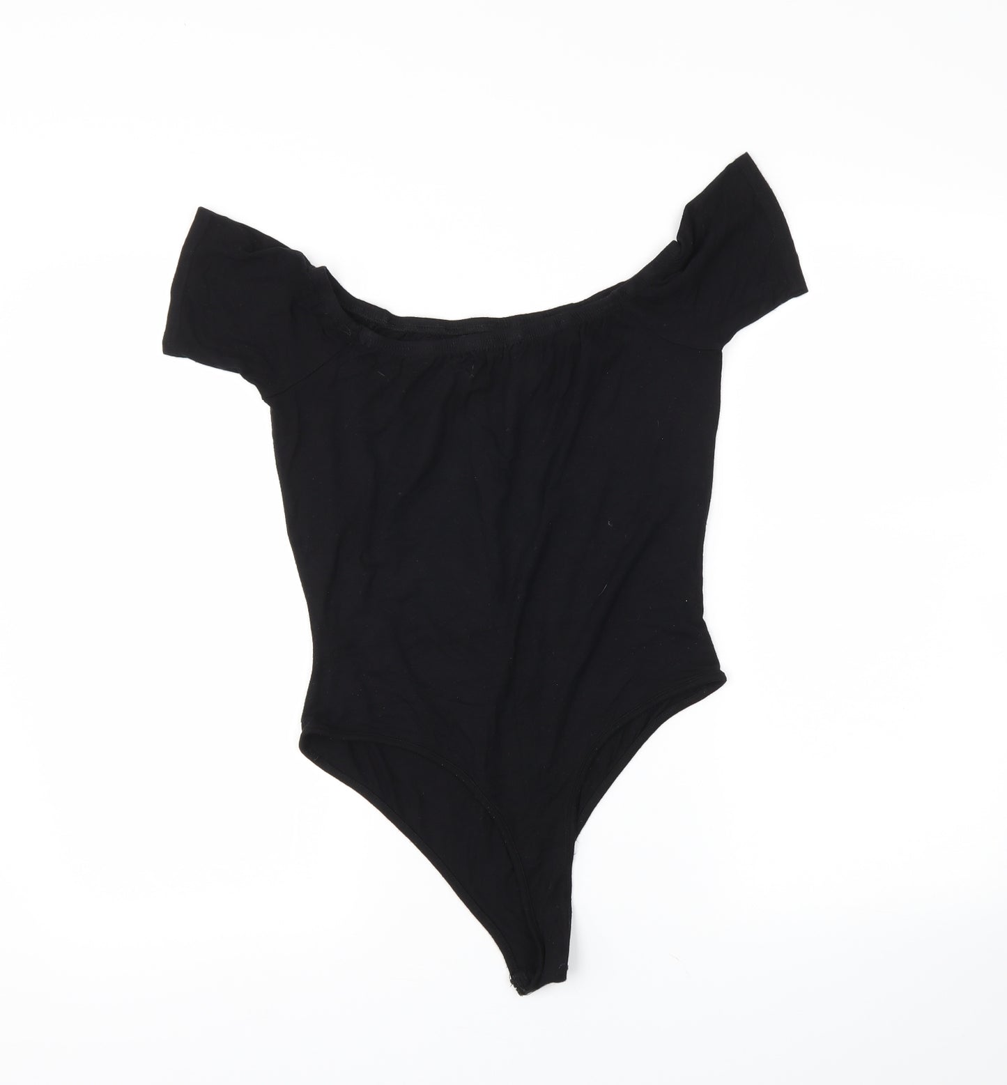 PRETTYLITTLETHING Womens Black   Bodysuit One-Piece Size 10