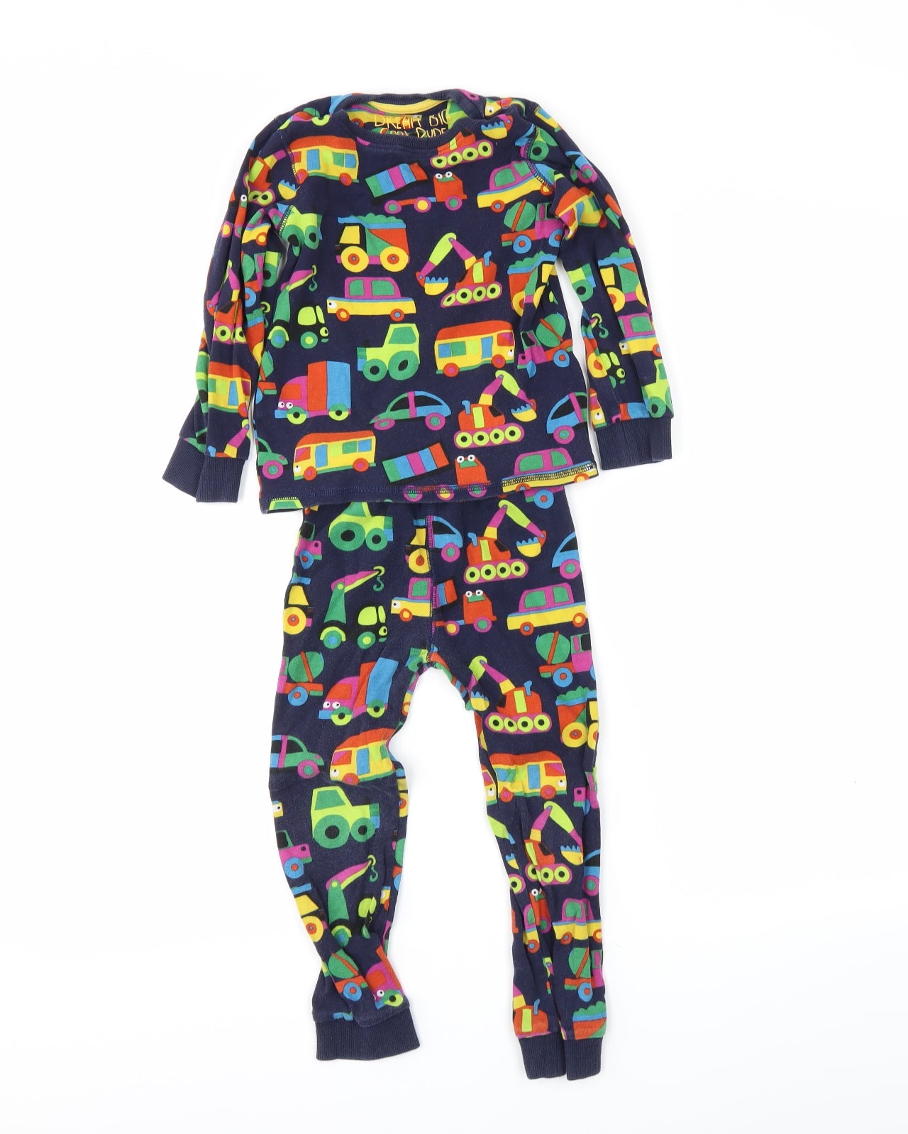 NEXT Boys Blue Solid   Pyjama Set Size 4-5 Years