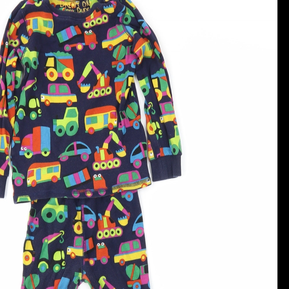 NEXT Boys Blue Solid   Pyjama Set Size 4-5 Years