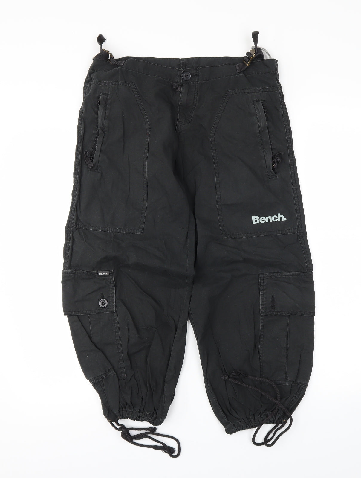 Bench Womens Black   Cargo Trousers Size 28 in L21 in