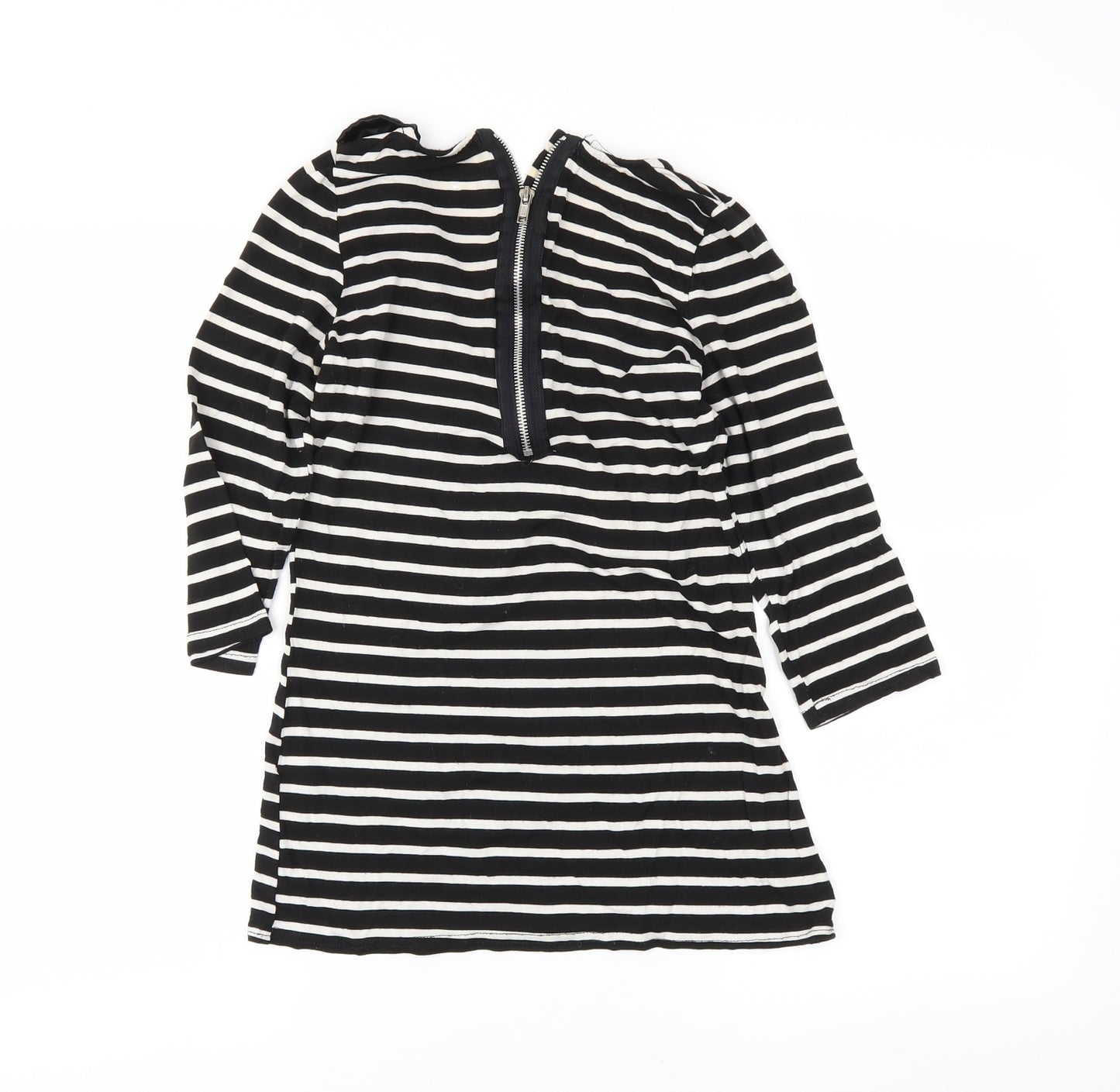 generation Girls Black Striped  Tunic T-Shirt Size 14-15 Years