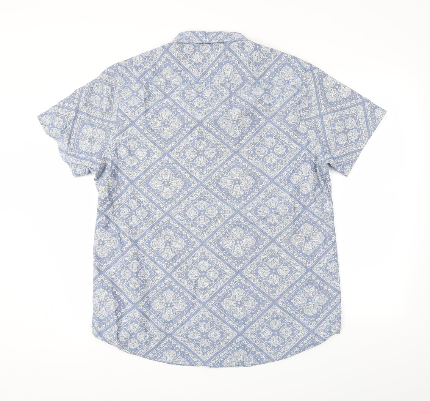 Cedar Wood State Mens Blue Paisley   Button-Up Size L